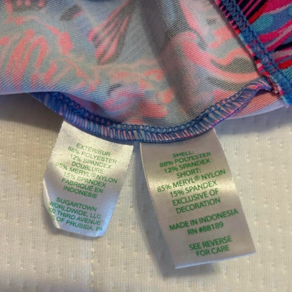 Lilly Pulitzer Luxletic XL Skort A Jungle In Here Blue Peri UPF 50+ EUC 011599 - Picture 7 of 9